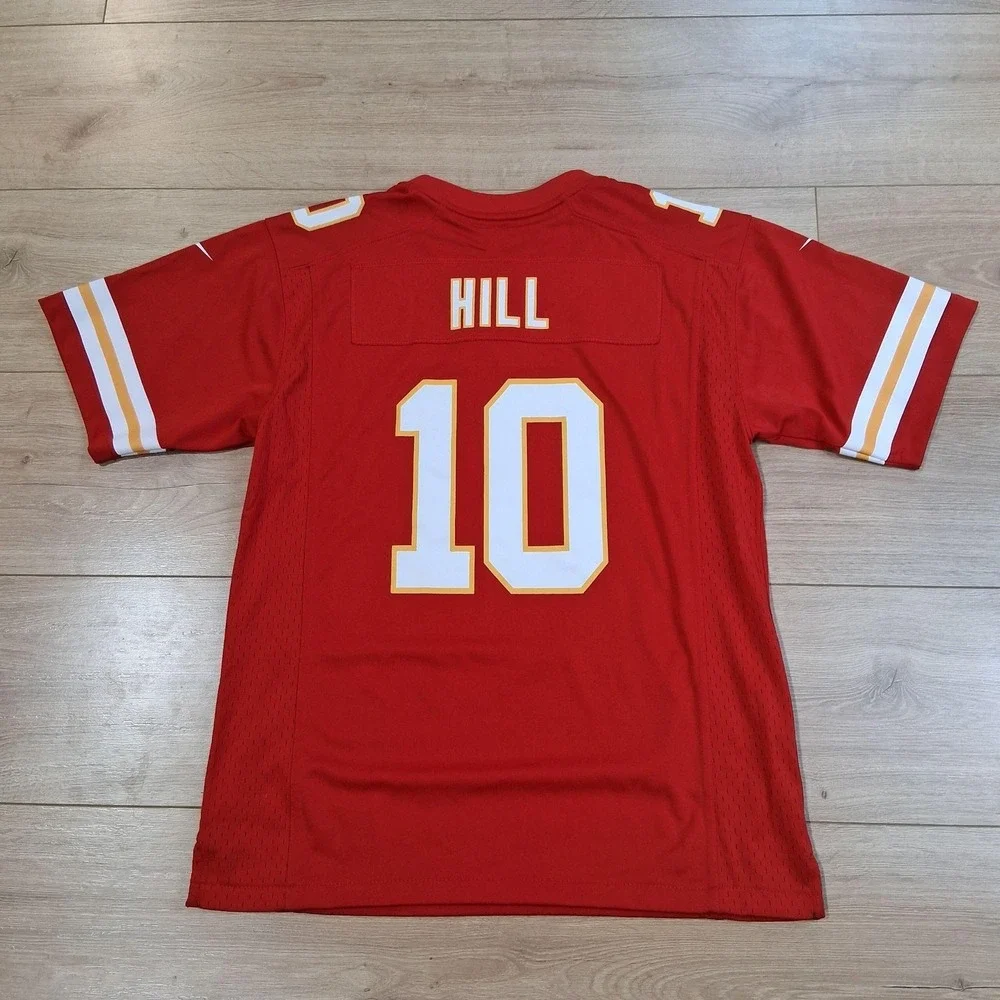 Kansas City Chiefs Jersey Boys Large Red NFL Football Nike Tyreek Hill 10 SB LIV